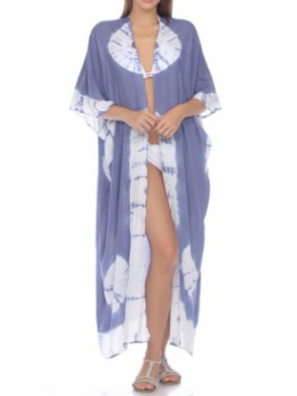 Raviya GORGEOUS Tie-Dye Cover Up or Swim Cover - One Size. Good/Fair condition. - Picture 1 of 15